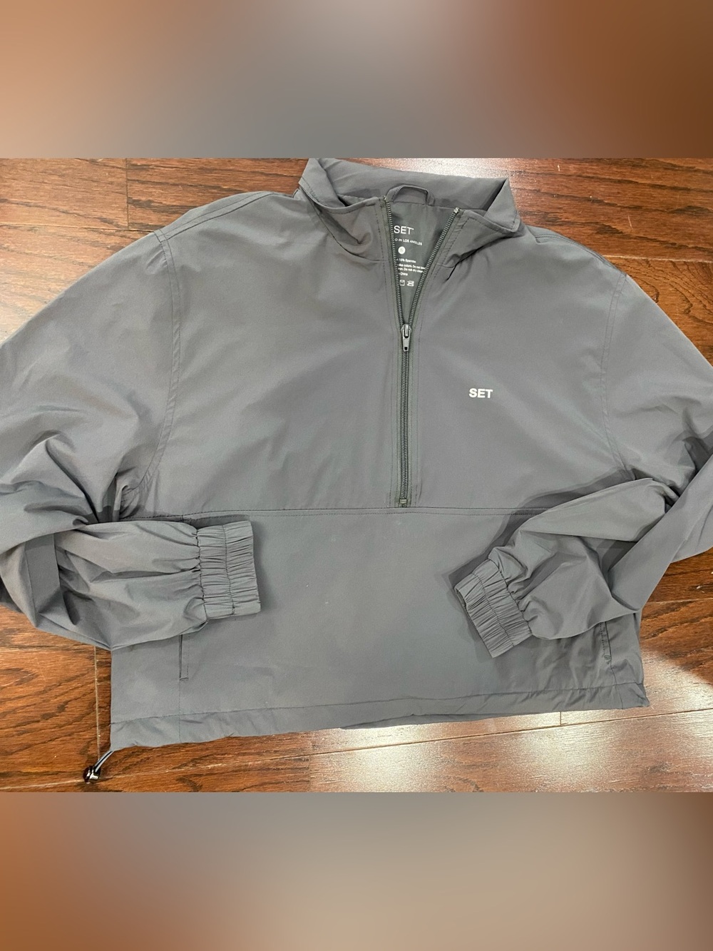 SETactive gray half zip size small